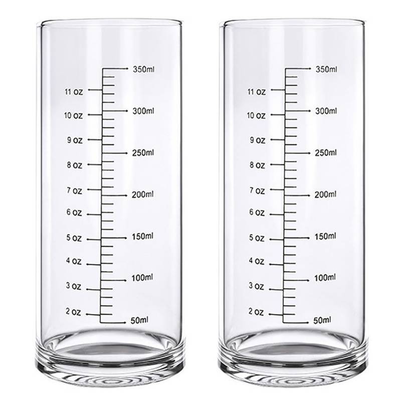 lot 49346 image: Graduated Glass Cup With High And Low Temperature Resistance,Measuring Cup,Breakfast Milk Drinking Cup