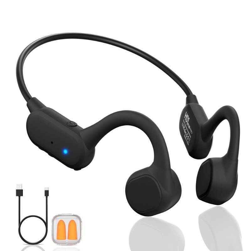 lot 49358 image: Cevinily 2025 Bone Conduction Headphones,Open Ear Wireless Bluetooth 5.4 Earphones with Mic,Premium Sound Quality 12Hrs Playtime Sports Headphones IPX5 Sweat Resistant for Running, Walking��Cycing - Retail $28
