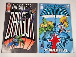 lot 179 image: Savage Dragon Comics #5 and #116 Set - Image Comics
