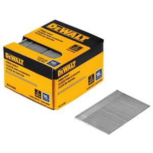 lot 20633 image: Dewalt DCS16200 2 in. 16-Gauge Straight Finish Nails (2 500-Pack)