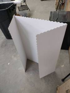 lot 20780 image: Tri Fold Presentation Boards with Label Stickers - 8 Ct