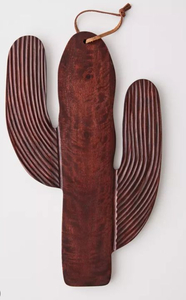 lot 2404 image: Wooden Cactus Wall Decoration