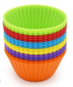 lot 2415 image: Rainbow Silicone Baking Cups Set