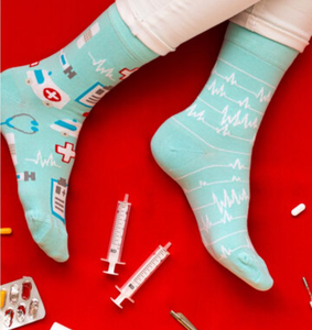 lot 2420 image: Medical Theme Gift Socks