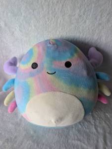 lot 2423 image: Squishmallows Rainbow Tie-Dye Plush