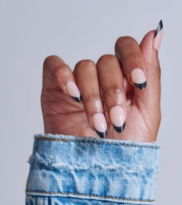 lot 2449 image: French Tip Press-On Nails Set - 24 Pieces
