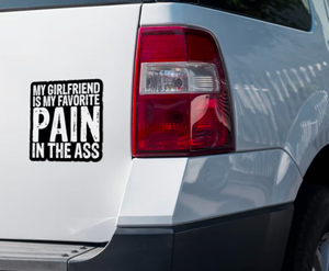 lot 2459 image: Pain in the Ass - Girlfriend Sticker