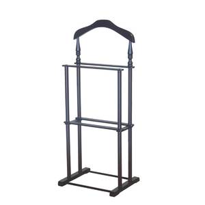 lot 23021 image: Proman Products Sakura Twin Valet with Wooden Hanger, Trouser Bar & Tie Bar, Walnut
