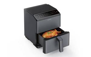 lot 23023 image: COSORI Pro III Air Fryer Dual Blaze, 6.8-Quart, Precise Temps Prevent Overcooking, Heating Adjusts for a True Air Fry, Bake, Roast, and Broil, Even and Fast Cooking, In-App Recipes, 1750W, Dark gray