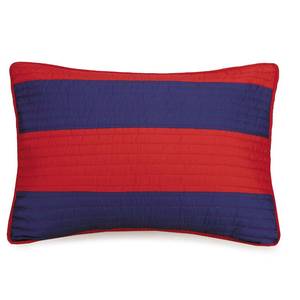 URBAN PLAYGROUND All Seasons Lavelle Red/Blue Stripe Quilt Set - 2 Piece Soft Brushed Microfiber Kids Bedding Set for Boys/Girls Machine Washable (Twin)