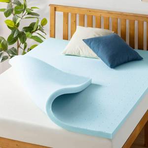 lot 20029 image: Best Price Mattress 1.5 Inch Ventilated Memory Foam Mattress Topper, Cooling Gel Infusion, CertiPUR-US Certified, Dorm Essentials, Twin XL