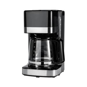 lot 20042 image: Amazon Basics 12 Cup Drip Coffee Maker with Glass Carafe (1.9 Qt), Auto Shut-off, Auto Pause, Removable Filter Basket, Black & SilverPOWERS ON