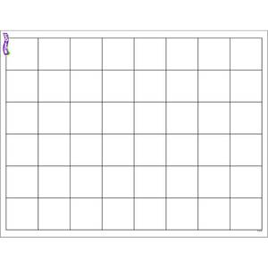 lot 20051 image: Trend Graphing Grid (Large Squares) Wipe-Off Chart, Classroom Decor, 17 x 22