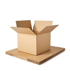 lot 20057 image: Amazon Basics Cardboard Moving Boxes for Packing and Shipping, Large Size, 20 x 20 x 15, Brown, 6-Pack - Retail $26