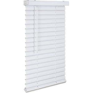 lot 22007 image: Lotus & Windoware Cordless 2  Vinyl Plus Room Darkening Horizontal Blind  39  W x 60  L  White  Smooth