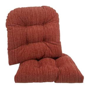 lot 22024 image: Klear Vu Gripper Overstuffed Universal Non-Slip Dining Chair Cushions for Kitchen Decor or Office Use, U-Shaped Skid-Proof Seat Pad, 17x17 Inches, 2 Count (Pack of 1), Clay