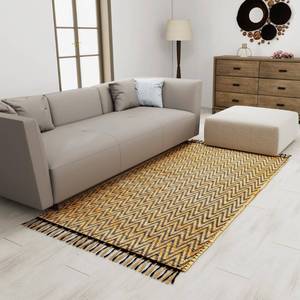 lot 22054 image: Eco Crave Handmade Jute Area Rug 4x6 ft Brown & Black Leher Pattern, Natural Hand-Woven Low Pile Non-Slip High Traffic Area Floor Mat for Indoor Outdoor, Farmhouse Boho Decor Carpet, 48x72 Inches
