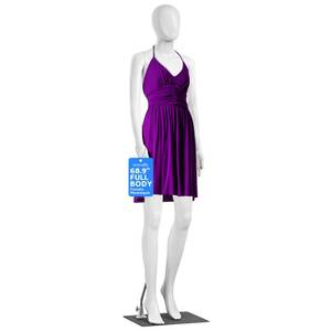 lot 22055 image: SereneLife Realistic Female Full Body Mannequin Torso 68.9 Adjustable Dress Form with 360 Head Rotation, Detachable Limbs & Durable Metal Base for Fashion Boutiques & Clothing Displays