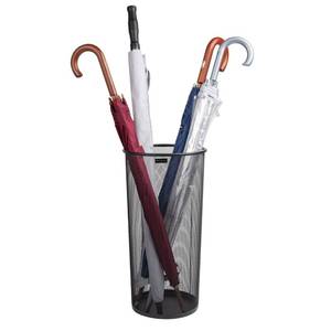 lot 21013 image: Mind Reader Umbrella Stand, Multi-Purpose Mesh Storage Stand, Organizer for Office and Entryway, Metal Mesh, Black
