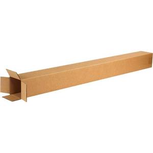 lot 21035 image: BOX USA 4x4x48 Tall Corrugated Boxes, Tall, 4L x 4W x 48H, Pack of 25  Shipping, Packaging, Moving, Storage Box for Home or Business, Strong Wholesale Bulk Boxes