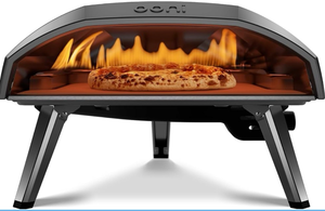 Ooni Koda 16 Natural Gas Pizza Oven 16" Gas Powered Outdoor Oven with 28 mBar Regulator and Gas Hose, Gas Powered Portable Pizza Oven - Foundry Black - Retail: $699