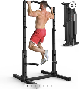 lot 20496 image: JOROTO JU30 Power Tower �� Foldable Pull-Up & Dip Station - Retail $399