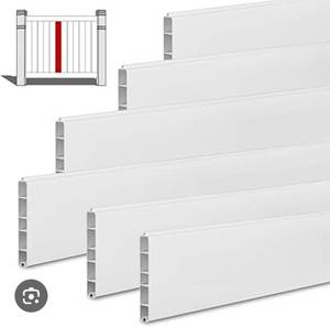 lot 20506 image: Yaocom 6 Pcs Vinyl Fence Warehouse 78x6x62.25 Tongue & Groove Pickets for Privacy Fence Outdoor Garden Yard(White) - Retail $0