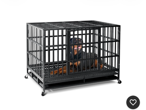 lot 20599 image: Oranland 48 inch Heavy Duty Indestructible Dog Crate,2025 New Upgraded - Retail $189