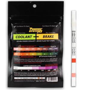 lot 36169 image: Phoenix Systems 8006-B Double-Ended Brake Fluid  Coolant Test Strips (15 foil wrapped test strips), 1 Pack - Retail $15