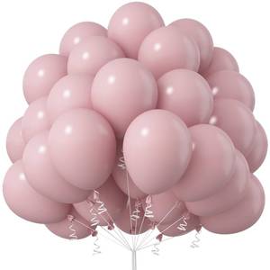 lot 36196 image: Pink Balloons, 12 Inch 50 Pcs Boho Blush Pink Party Balloon Dusty Rose Nude Pink Balloons Retro Vintage Pink Latex Helium Balloons for Girls Baby Shower Anniversary Wedding Birthday Party Decor - Retail $10