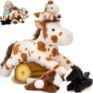 lot 62255 image: 1 Pcs Large Appaloosa Pony, 21 inches - Retail $30