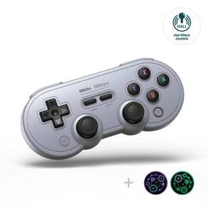 lot 62265 image: 8Bitdo Sn30 Pro Wireless Bluetooth Controller, Hall Effect Joystick Update, Retro Gamepad for SwitchSwitch 2, PC, Steam Deck, Android, Raspberry PI, iPhone, iPad, macOS and Apple TV (Gray Edition) - Retail $45