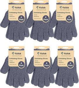 lot 62335 image: 12Pcs Heavy Exfoliating Gloves, Body Scrub Glove For Shower Bath, Body Scrub Exfoliator, Exfoliating Body Scrubber for Bath Shower Exfoliation, Exfoliate Sponge Loofah Washcloth Mitt Men Women - Retail $15