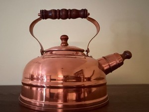 lot 10 image: Copper Tea Kettle