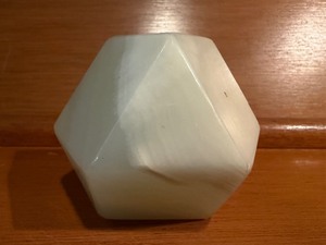 lot 27 image: Tetradecahedron Natural Stone Paperweight