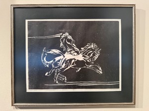 lot 33 image: Framed Art - Unbridled, Signed by Ann K Snyder, Numbered 187