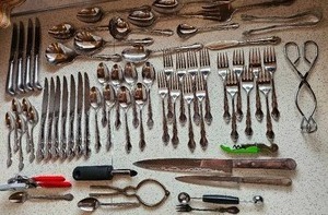 lot 69 image: Kitchen Flatware (40 Pieces) and Utensils