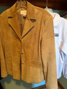 lot 94 image: Liz Clairborne Suede Jacket and USA Olympic Sweatshirt
