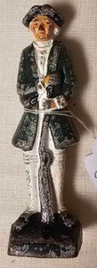 lot 147 image: Cast Iron Guard Figurine, Approx 4