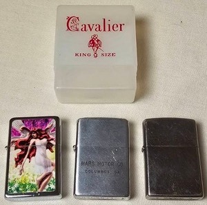 lot 151 image: Zippo Lighters and Cavalier Cigarette Case