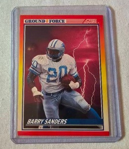lot 188 image: Sports Cards - Football - Barry Sanders, Please See Pictures for Details