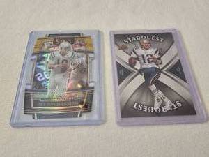 lot 190 image: Sports Cards - Football - Payton ManningTom Brady, Please See Pictures for Details