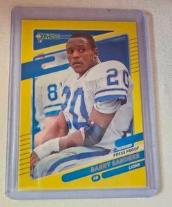 lot 192 image: Sports Cards - Football - Barry Sanders, Please See Pictures for Details