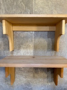 lot 37 image: Unfinished Library Shelves (2), Approx 18 x 7 x 9