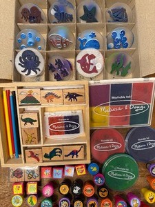 lot 68 image: Crafts - Rubber Stamps, Ink Pads