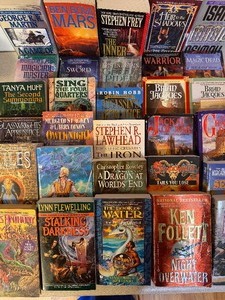 lot 96 image: Books - Mixed Genres, FantasyThriller, Game of Thrones, Mars and More, Please See Pictures for TitlesAuthors