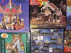 lot 100 image: Puzzles - 3-D, Owls, K-State
