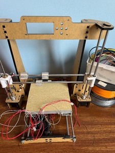 lot 115 image: 3D Printer w Reels of Filament, Please Read Description
