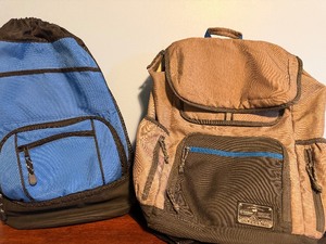lot 143 image: Backpacks, Blue has Cooler on Bottom