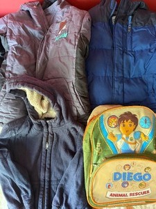 lot 149 image: Kids JacketsSweatshirt and Diego Backpack